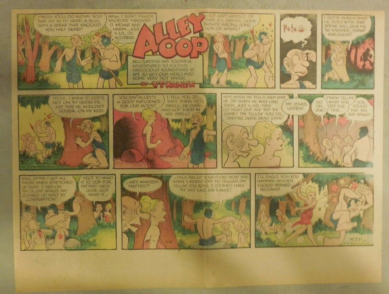 Alley Oop Sunday by VT Hamlin from 5/24/1953 Half Page Size