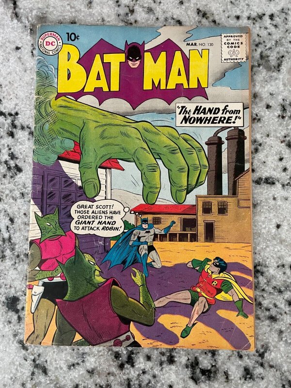 Batman 130 FN/VF DC Silver Age Comic Book Joker Robin Gotham