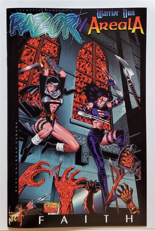Razor / Warrior Nun Areala - Faith #1 (May 1996, London Night) 8.0 VF