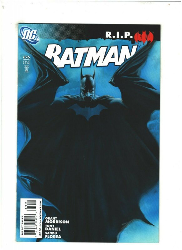 Batman #676 NM- 9.2 DC Comics 2008 R.I.P. Alex Ross & Grant Morrison