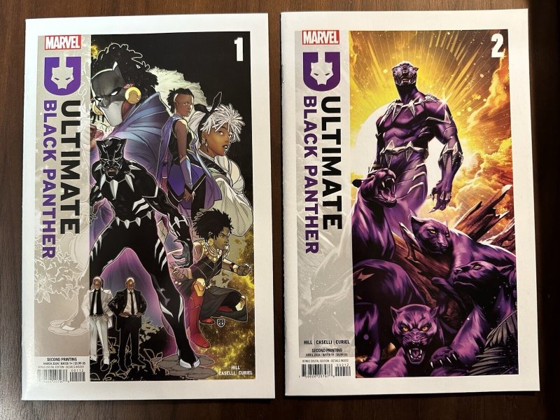 Ultimate Black Panther #1-5 VF+ 2nd Print (Marvel 2024)