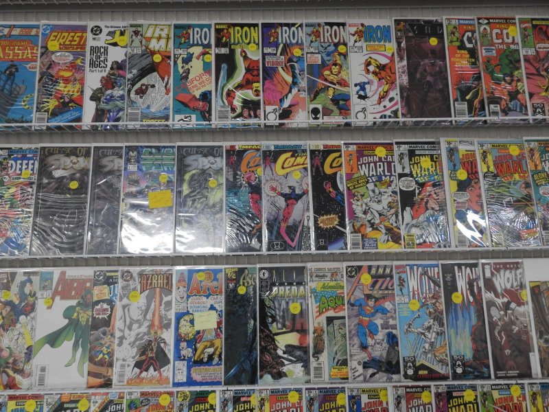 Huge Lot of 140+ Comics W/ Iron Man, Flash, Wolverine Avg. VF- Condition!