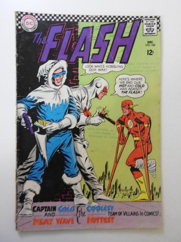 The Flash #166 (1966) GD Condition see description