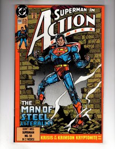 Action Comics #659 (1990) THE MAN OF STEEL...LITERALLY!  / SB#4