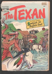 Texan #14 1951-St John Mat Baker cover & stories-Indian fights-oversize panel...