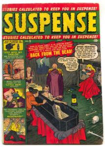 Suspense Comics #9 1951- Atlas Horror- Vampire cover VG