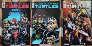 TEENAGE MUTANT NINJA TURTLES #110, 120, 130 (IDW 2020-21) 1st Team App ROAD HOGS