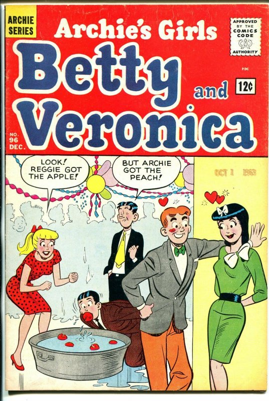 Archie's Girls Betty & Veronica #96-1963-apple bobbing-FN