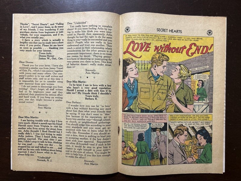 Secret Hearts #46 VG 4.0 DC Comics 1958