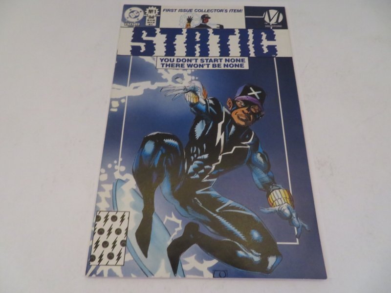 Static #1 Direct Edition (1993)Blue Variant Comic Book NM- 9.2