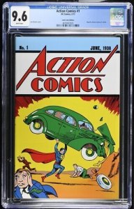 Action Comics #1 2017 CGC 9.6 1st app Superman reprint Loot Crate edition 023