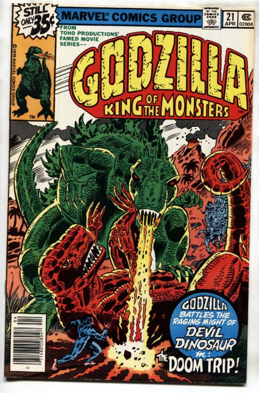 GODZILLA #21 1979-MARVEL-Bronze-Age comic book