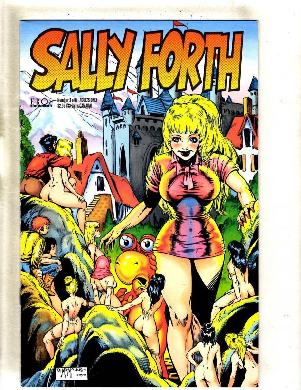 Lot Of 9 Comic Books Scorchy # 1 Rated X # 1 Sally Forth # 1 2 3 4 5 6 7 JF1