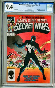 Marvel Super Heroes Secret Wars #8 CGC 9.4! White Pages!