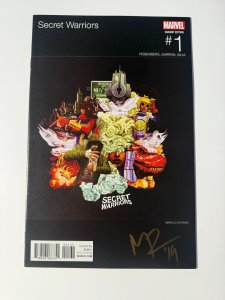 Secret Warriors #1 (2017) Hip Hip Variant Signed Rosenberg w COA!