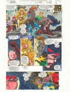 Avengers #375 p.21 Color Guide Art - Thunderstrike, Black Widow by John Kalisz