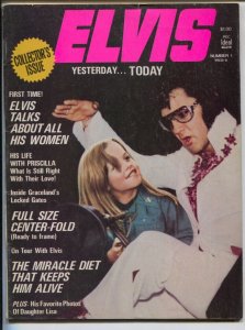 Elvis Yesterday...Today #1 1975-pix-info-1st issue-life story-Priscilla-Lisa ...