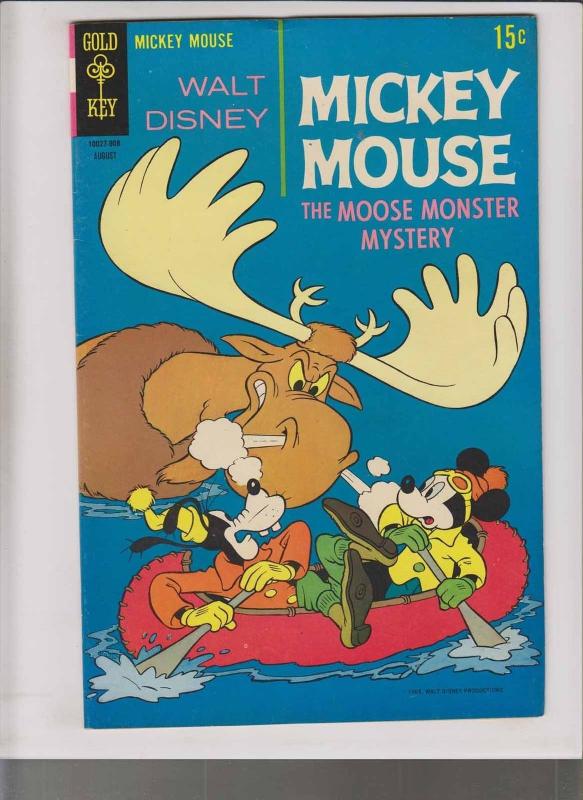 Walt Disney's Mickey Mouse #122 VF- august 1969 - moose monster mystery - goofy