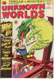 UNKNOWN WORLDS (1960-1967 ACG) 46 FINE Mar. 1966 COMICS BOOK