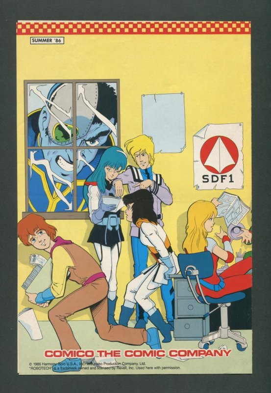 Comico Checklist Promotional Flyer #3  / Robotech / 1986