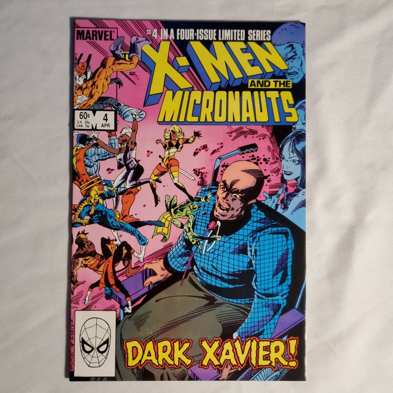 X-Men and the Micronauts 4 Very Fine/Near Mint Written by Chris Claremont