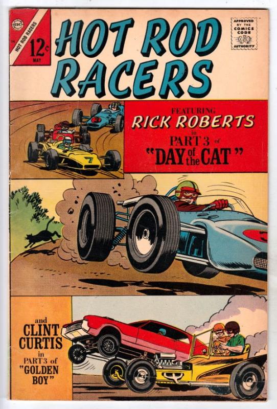 Hot Rod Racers #14 (May-67) FN/VF Mid-High-Grade Rick Roberts, Clint Curtis