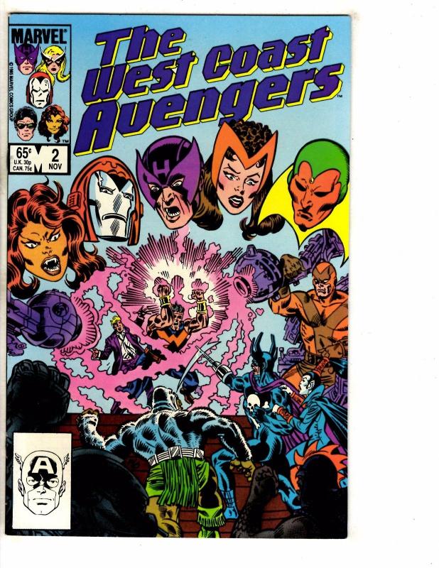 Lot Of 10 West Coast Avengers Marvel Comic Books # 1 2 3 4 5 6 7 87 88 89 J265