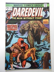 Daredevil #114 (1974) VG Condition MVS intact! moisture stain, rust on staples