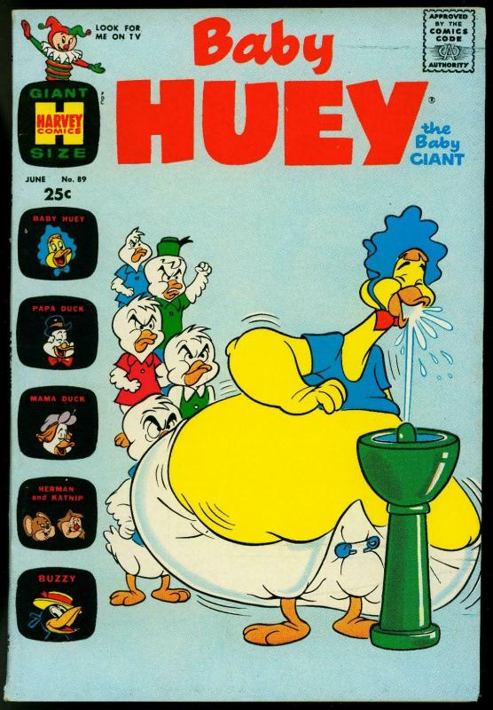 BABY HUEY THE BABY GIANT COMICS #89 1970--BIZARRE COVER VF-