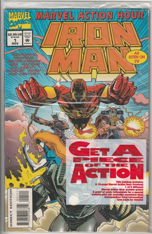 Marvel Action Hour Featuring Iron Man #1 (Nov-94) NM/MT Super-High-Grade Iron...