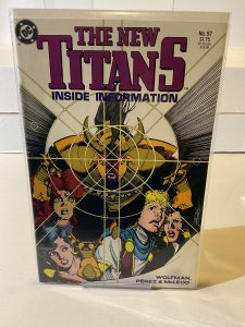 New Titans #57  1989  9.0 (our highest grade)