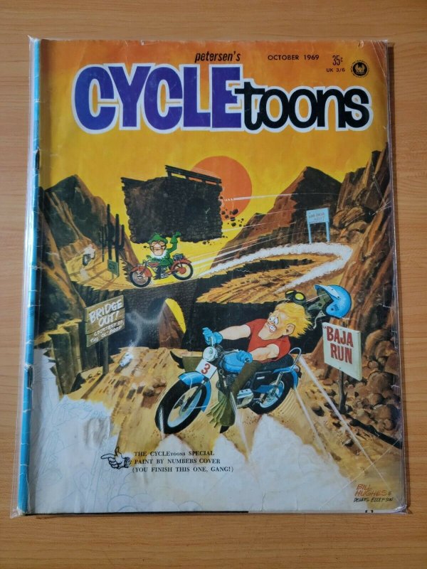 Petersen's Cycletoons Cycle Toons Car Magazine October 1969 ~ VERY GOOD VG ~