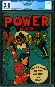 Power Comics #2 1944 CGC 3.0-L.B. Cole-Hitler and Tojo- 2014540001