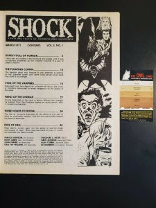 Shock Vol. 3 #1 VF (8.0) 1971 Stanley Pub Vampires! Bondage cover! White Pages|