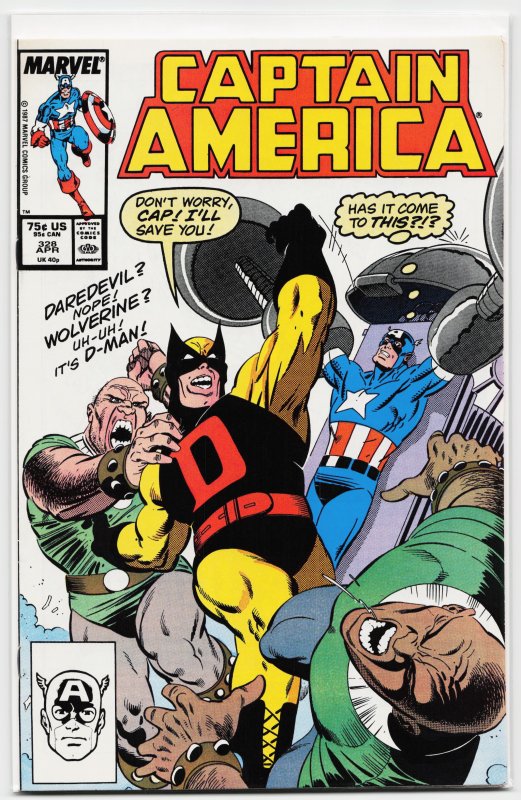 Captain America #328 (1987) Captain America [Key Issue]