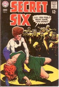 SECRET SIX 6 VG-F March 1969 COMICS BOOK