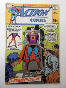 Action Comics #384 (1970) VG Condition cover detached top staple