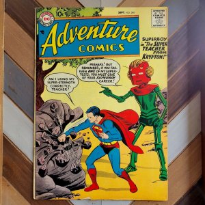 Adventure Comics #240 VG+ (DC 1957) SUPERBOY, 1st app ROBOT TEACHER from KRYPTON 