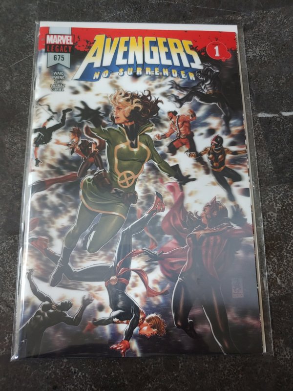 Avengers NO SURRENDER #675 (2018) LENTICULAR COVER! HARD TO FIND!