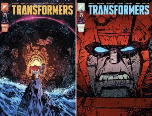 (2024) Image Comics TRANSFORMERS #12 A & B VARIANT COVER SET!
