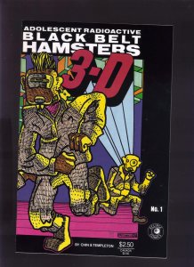 ADOLESCENT RADIOACTIVE BLACK BELT HAMSTERS 3-D #1, VF/NM, 1986, Eclipse
