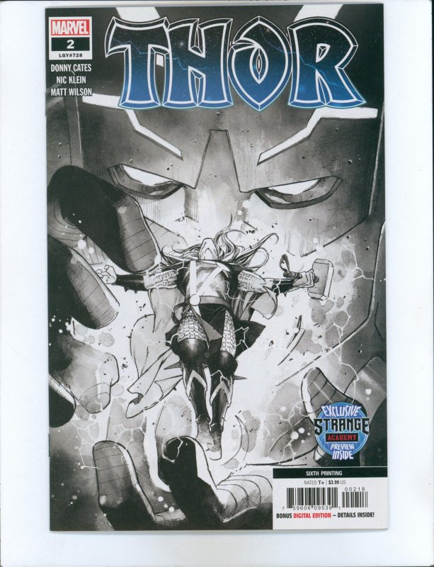 Thor #2 Sixth Printing Variant (2020) Strange Academy Preview