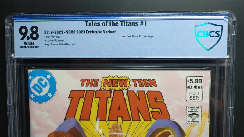 Tales of the Titans (2023 DC) #1 CBCS 9.8 Alex Ross Homage SDCC Variant!