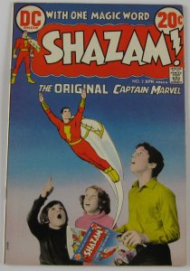 Shazam! #2 (April 1973, DC), VG (4.0), Infinity cover, re-intro Mr. Mind & Tawny