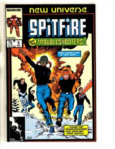 Lot Of 9 Spitfire Marvel Comic Books # 1 2 3 4 5 6 7 8 9 New Universe JC1