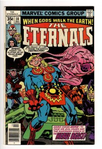 ETERNALS(KIRBY,1976);16 F/VF 7.0;#18 VF 8.0;1st APP ZIRAN & 1st APP TIAMUT