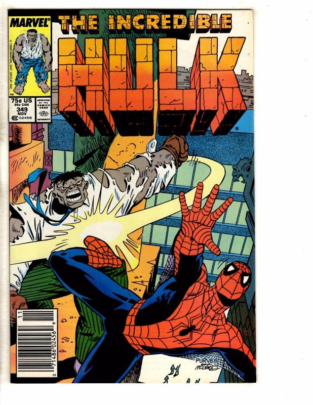 7 Incredible Hulk Marvel Comic Books # 347 348 349 350 351 352 353 Thor TW54