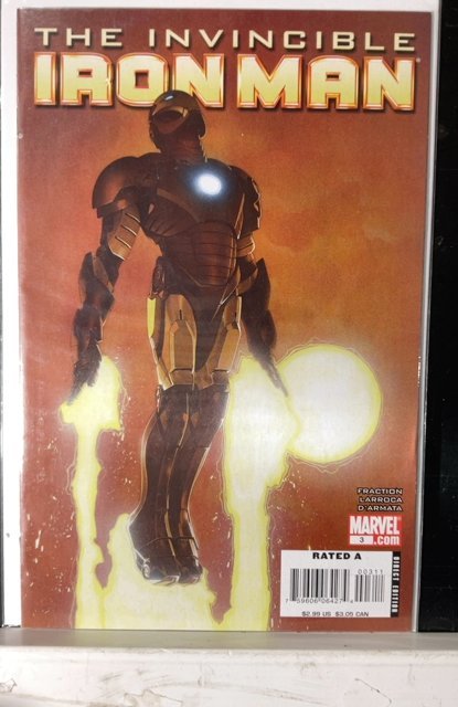 Invincible Iron Man #3 Travis Charest Variant Cover (2008)