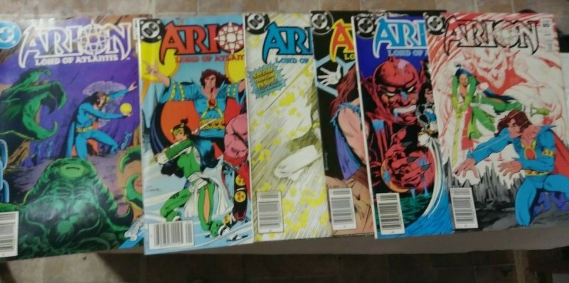 ARION LORD OF ATLANTIS lot  # 3 4 5 6 11 19  1983  DC COMICS  MAGIC SORCERY