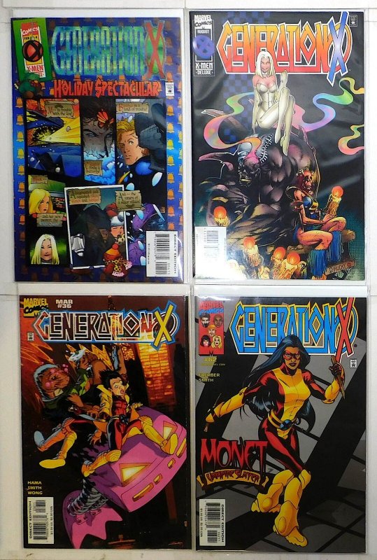 Generation X Lot of 4 #4, 6, 36, 62 (1995) Marvel Comics 1st Print Comic Books